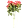 装飾的な花人工花束バラ白い絹の花ディー飾りフェイクバルク偽物