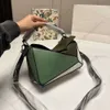 Torebki designerskie nowe łamigłówki TOTE Geometryczna torba damska skórzana splicowana diamentowa kontrola portfela hurtowa duża pojemność na jedno ramię w torbie crossbody