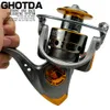 Vliegvissen Reels2 GDA Spinning Reel Metalen Spoel 52 1 13BB Kogellagers Karper DC10007000 Houten Handvat Zee Visgerei 230907