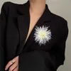 Broches Broche en plumes avec Texture naturelle et Clip, épingle artisanale Unique pour femmes et filles, Blazer, vêtements, robe, écharpe, chapeau, décor