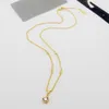 Copper Luxury Necklace Collana Move Link Designer Brand Copper Zircon Heart Charm Choker per donne Regalo per la festa di gioielli