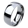 Wedding Rings 3pcs Lot 2 6 8mm Ring Set Pure Silver Color Tungsten Couple Engagement Lovers Jewelry Bands Alliance Anel282M