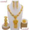 Schmuck Sets Arabisch Dubai Set für Frauen Ohrringe Äthiopische Afrikanische Lange Kette Gold Farbe Halskette Braut Geschenk 230215 Drop Lieferung Dhufg