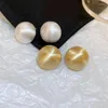 Boucles d'oreilles pendantes pour femmes, couleur or, bouton en métal mat, pièce ronde minimaliste, bijoux de fête de mariage