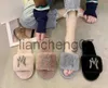 Slyckor Size Woolen Slipper Women's Autumn and Winter New Home Light Diamond Flat Warm Slippers Cotton Slippers X0909