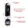 Battery Operated Salt and Pepper Grinder Automatic One Handed Mills Adjustable Coarseness Ceramic Grinders 210712313g