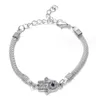 Pulseira banhada a prata Infinity 925 com miçangas, a coruja perfeita, borboleta, libélula, acessório de joias da moda para mulheres, presente, design agradável, Dr Otcln