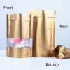 100pcs Matte w kolorze stojaku zamek błyskawiczny Mylar Packaging Bag Food Candy Snack Pachna przechowywanie do przechowywania Doypack Aluminium Folia Zamek U2353 ZZ