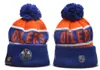 2023 Hockey Oilers Beanie North American Team Side Patch Winter Wool Sport Knit Hat Skull Caps Beanies a0