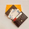 Enveloppe Carte de Visite M63801 Designer Fashion Men Coin Business Credit Card Ticket Holder Holder Key Case Luxury Pocket Organizer Wal244T