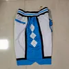 Gymträning Just Don Shorts White Basketball Pants Baseball Football Hip Pop Pant With Pocket dragkedja Sweatpants Vintage