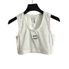 Kvinnor stickar Crop Top Sports Bh Elastic Sticked Yoga Topps Designer Letter Print Vest Womens Sportwear1969