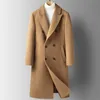 Heren wolmengsels collectie winterjassen mode lange stijl wollen jas Heren casual wollen trenchcoat heren dress jack heren maat M-4XL 230908