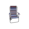 Camp Furniture Mainstays Aluminium Bungee Beach Chair Rouge Blanc Bleu Stripe chaise de plage chaise extérieure chaise de camping HKD230909