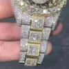 Luxury Mens Watches Moissanite Mosang Stone Diamond Watch Watch zegarki dla mężczyzn Top Montre de Luxe Na ręce mechaniczne automa216c