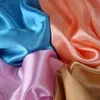 Scarves Luxury Brand Silk Scarf Women Satin Solid color Hijab Muslim Pareo Bandana Female Shawl Wrap Headband Foulard 9090cm 230909