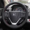 Synthetic Leather Car Steering Wheel Cover For Honda CRV Crv 2012 2013 2014 2015 2016 J220808254T