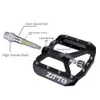 Bike Pedals ZTTO MTB Bearing Aluminum Alloy Flat Pedal Bicycle Good Grip Lightweight 9 16 Big For Gravel Enduro Downhill JT01 2209230z