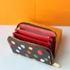 YK Victorine Zippy Wallets 3D Painted Polka Dots 3 Styles Women Fashion Designer Purse Key Pouch Card Holders M81865284k