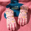 Dziecięce rękawiczki palców Dzieci zagęszcza zimowe jazda na nartach ciepłe oddychane dziewczyny Mittes Przytulne podgrzewacze rąk unisex 230909