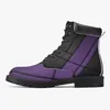 Stivali classici fai-da-te scarpe da uomo donna Modello personalizzato moda fresco viola Stivali casual rialzati versatili minimalisti 36-48 8932