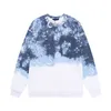 Men's Plus Size Hoodies & Sweatshirts Autumn and Winter New Watercolor Old Flower Letter Round Neck Sweater Men's and Women's Hoodie Long Sleeve Coat