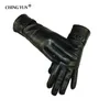 Five Fingers Gloves Brand gloves Winter Fashion Women's Operating phone Suede Leather Sheepskin Woman Mittens Warm Soft Ladies purfle glove03 230909