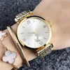 Fashion Popular Casual Top Brand Women Lady Girl watch Steel Metal band Quartz Wrist watches A11296P