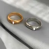 Band Rings New Celi French Fashionable Light Luxury Vegetable Ring Triumphal Arch Index Finger Ring Simple And Advanced Sense Mens And Womens Rings