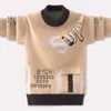 Pull Pull pour enfants pour garçons hiver tricoté pulls chauds mode enfants hauts 6 8 10 12 ans adolescent 110 160 230909