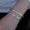 Högkvalitativa modekvinnor Handarmband smycken guldpläterad mikrobanka klar cz turkisk lycklig ond öga armband armband för kvinnor268y