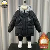 Jackor 4 14 år Autumn Winter Boys Jacket Warm Kid Children Girl Coat Hooded dragkedja Ytterkläder Födelsedagspresent Barnkläder 230909