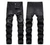 Herrenjeans Schwarze Röhrenjeans für Herren, solide zerrissene Jeans für Herren, neue lässige Stretch-Mann-Pantalon-Jeans x0911