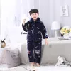 Kledingsets Opoee Winter Pluche Verdikte Kinderen Warme Nachtkleding Set En Comfortabel Thuis Pak Voor Jongens Meisjes 230909