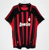 90 91 Retro-Trikots FUSSBALLTRIKOT 95 96 97 Gullit 01 02 03 12 14 15 Maldini Van Basten Fußball KAKA Inzaghi 06 07 PIRLO SHEVCHENKO BAGGIO Acs MIlanss TRIKOT