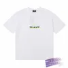 Designer Kith 23SS Spring/Summer Exclusive Forest White Cloud Letter Printing Casual Loose Men's and Women's Short Sleeve Par T-shirt