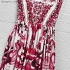 Grundläggande avslappnade klänningar Fancy Dress European Luxury Designer Dress Spring/Summer New Pink Ceramic Glaze Suspender Dress L230909