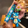 Cartoon Little Cool Bear Keychain Male and Female Exquisite Cute Bear Car Keychain Pendant Creative Bag Pendant