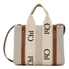 Topp kvinnliga handväskor Woody Tote Shopping Bag Handbag Quality Canvas Nylon Fashion Linen Stora strandväskor Luxur Designer Travel Cros332Z