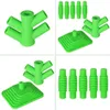 Novo Estilo Fumar Silicone Tree Fork Estilo Adaptadores Femininos Portátil Removível Inovador Bangers 14MM 18MM Tigela Bong Waterpipe Bubbler Pipes Plug Base de Exibição