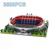 Stadion Bouwstenen Old Trafford Football Field Toy Nou Camp Architecture Block Educatieve bakstenen geschenken voor kinderen X0522276K