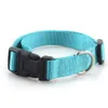 Dog Collars Leashes High Quality Plain Coloured Polyester Collar Nylon Pet Necklace Small And Medium-Sized Products Ship Drop Deli Ott6X