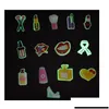 Shoe Parts Accessories Cute Cartoon Pvc Charms Shoes Buckles Glow Luminous Buckle Fit Bracelets Clog Jibz Girls Kids Gift Drop Deliver Dhngl