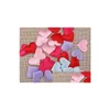 Couronnes de fleurs décoratives 100 pièces diamètre de coeur en tissu 3.5Cm fête de mariage confettis cérémonie de remise des diplômes décoration de bureau naissance Othnk