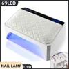 Nageldrogers 178W UV-LED-lamp voor nagels Gellak drogen met afneembaar handkussen Professionele droger manicure stylist benodigdheden 230908