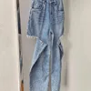 Мужские джинсы, американская уличная одежда, Mm6 Margiela, джинсовые брюки, винтажные старые рваные летние модные индивидуальные мужские и женские костюмы 230909