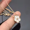 Pendant Necklaces 2023 plum blossom designer Jewelry set pendant choke necklace bracelet elegant 18K Rose Gold VC engrave chain Fashion summer Girls women Jewelry x