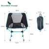 Mobilier de camp Chaise pliante extérieure de voyage sans limites Chaise de pêche de camping avec sac de transport Chaise de lune de plage robuste pour dessiner un pique-nique barbecue HKD230909