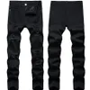 Jean rétro noir pour hommes, pantalon extensible, déchiré, coupe Slim, haute qualité, mode, Denim décontracté, 281A