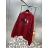 23SS Women's Designer Hoodie tryckt broderad stor disposition hoodie klassisk bokstav tryckt tvätt vanligt stickat tyg Loose Sweatshirt Top
